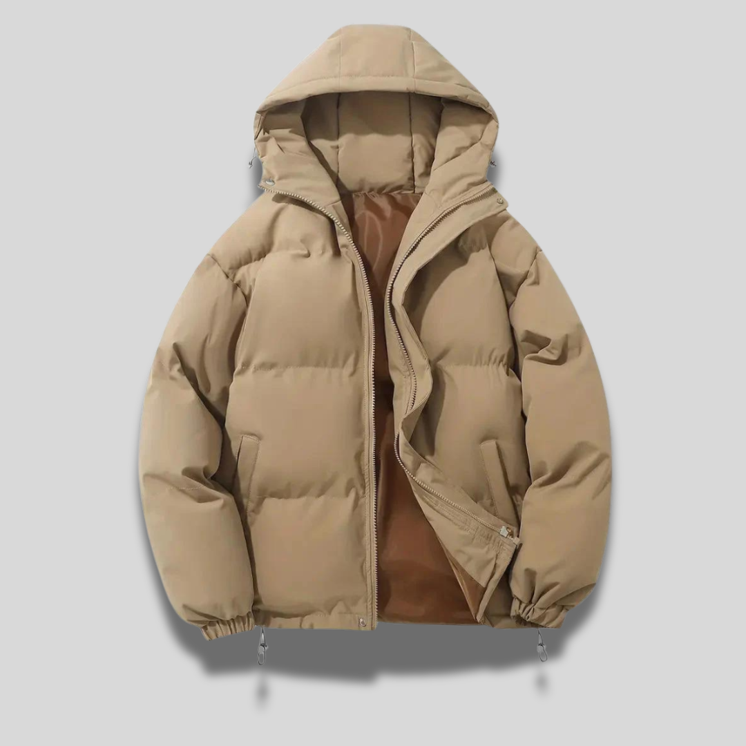 Women's Quilted Winter Coat with Hood