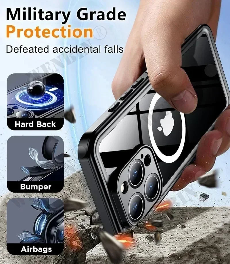 IP68 Waterproof Full-Body Diving Case with Magnetic Fit