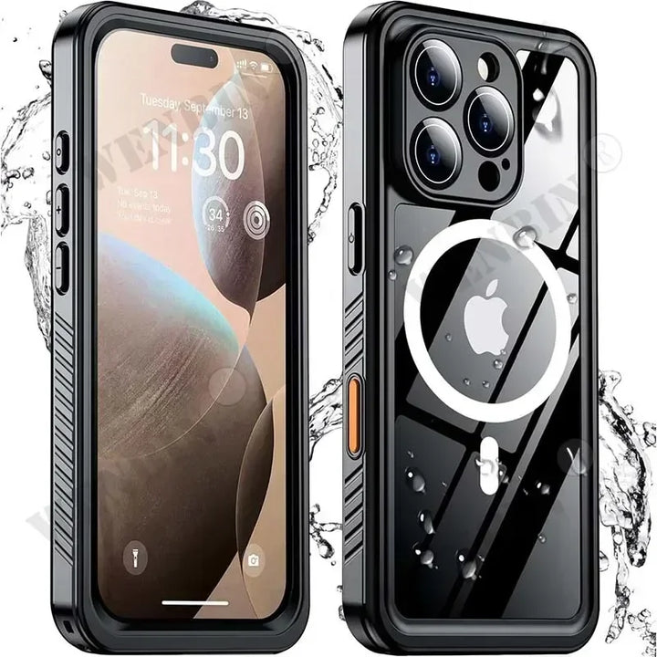 IP68 Waterproof Full-Body Diving Case with Magnetic Fit
