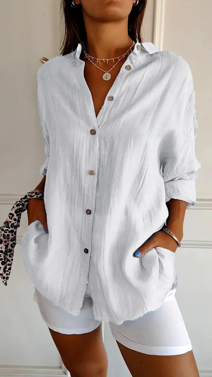 Casual Button-Down Shirt for Women