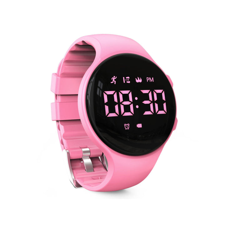 Children's Watch with Step Counter and Vibration Alarm, Silicone Strap