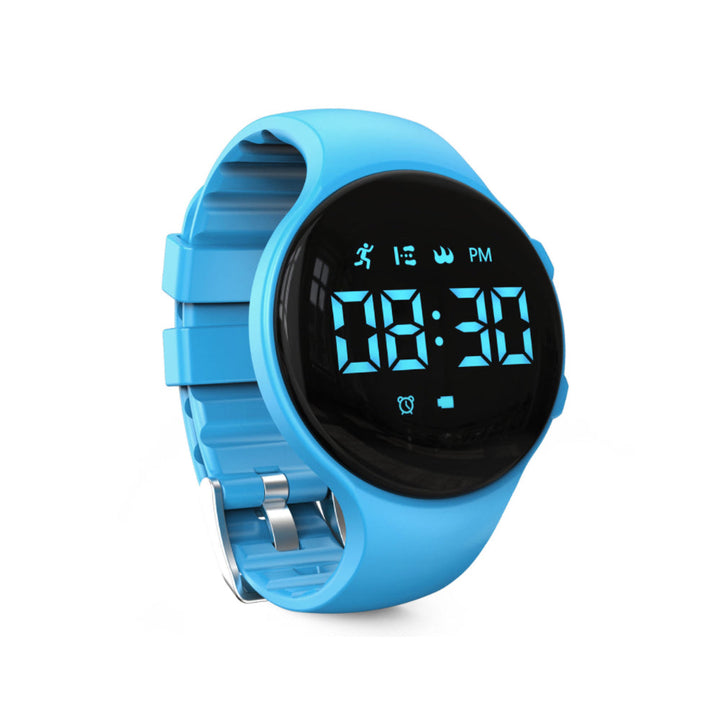 Children's Watch with Step Counter and Vibration Alarm, Silicone Strap