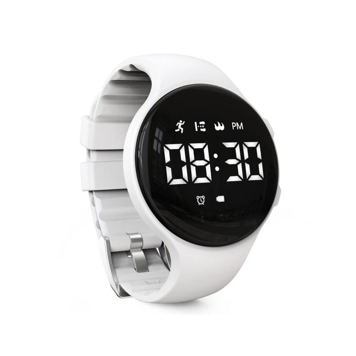 Children's Watch with Step Counter and Vibration Alarm, Silicone Strap