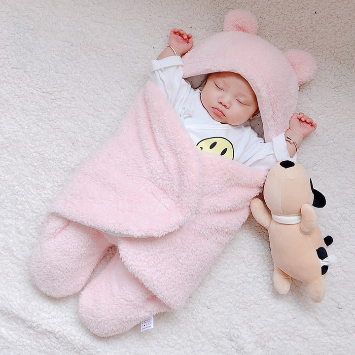 Kids' Newborn Swaddle Blanket with Infant Sleep Sack and Hooded Baby Sleeping Bag Design New Born