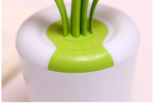Plant Desk Lamp with LED Light Flexible Gooseneck Rechargeable Battery and USB Charging