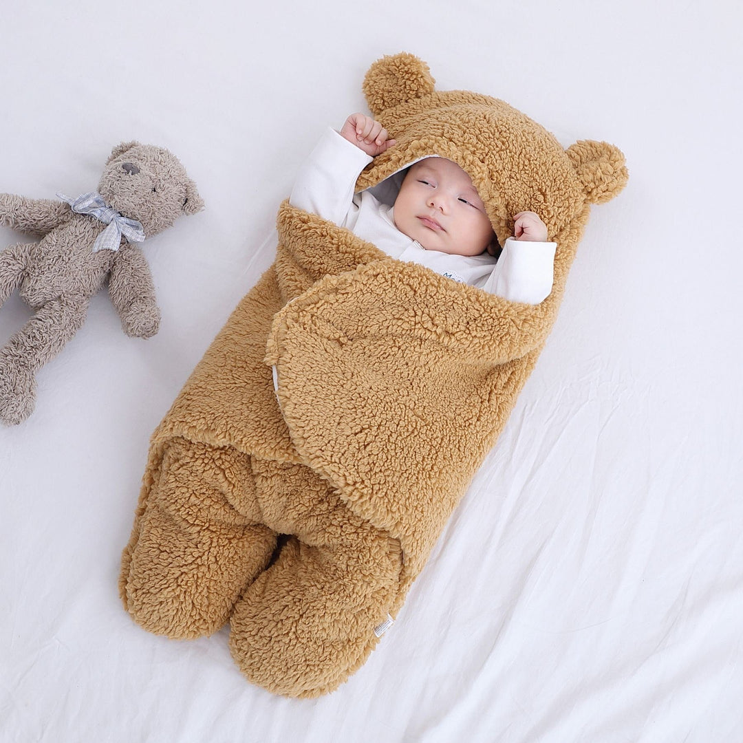 Kids' Sleep Sack Baby Swaddle Blanket with Hooded Design and Split Leg for Infant Wearable Sleeping Bag