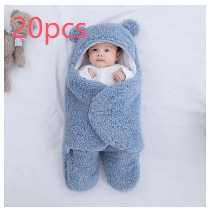 Kids' Sleep Sack Baby Swaddle Blanket with Hooded Design and Split Leg for Infant Wearable Sleeping Bag