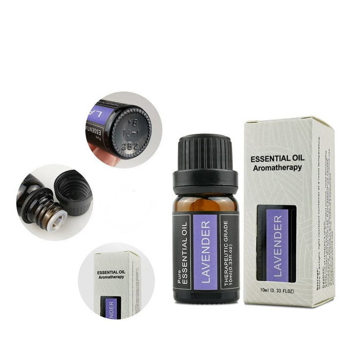 Lavender Aromatherapy Essential Oil 100% Pure with 10ml Amber Glass Bottle Aroma