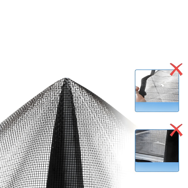 Magnetic Screen Door with Self-Closing Mesh and Hands-Free Pet Entry for Doorways