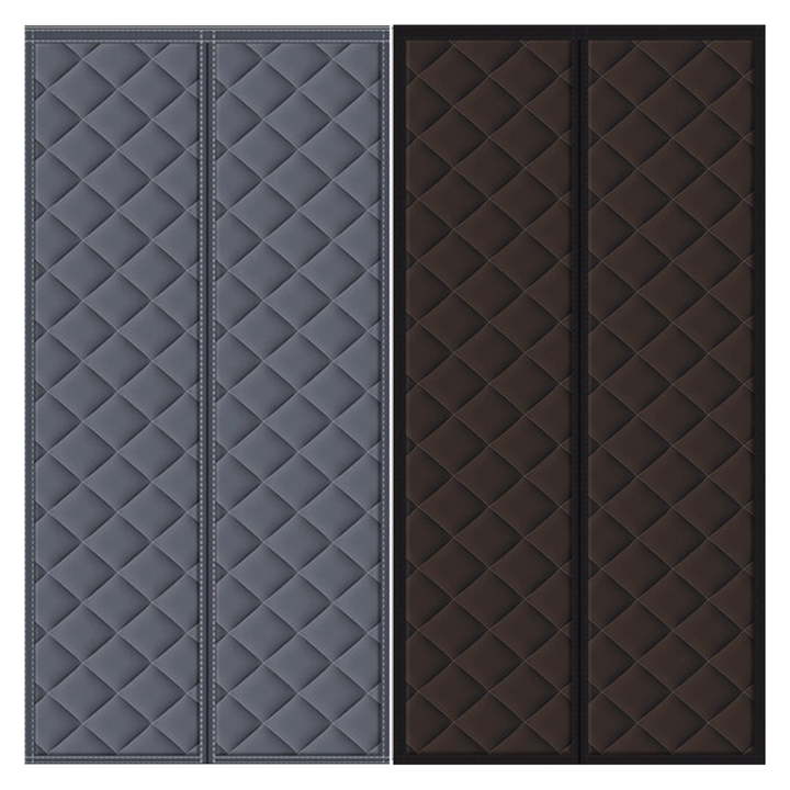 Magnetic Thermal Insulated Door Curtain with Quilted Pattern for Patio Garage Heat Insulation