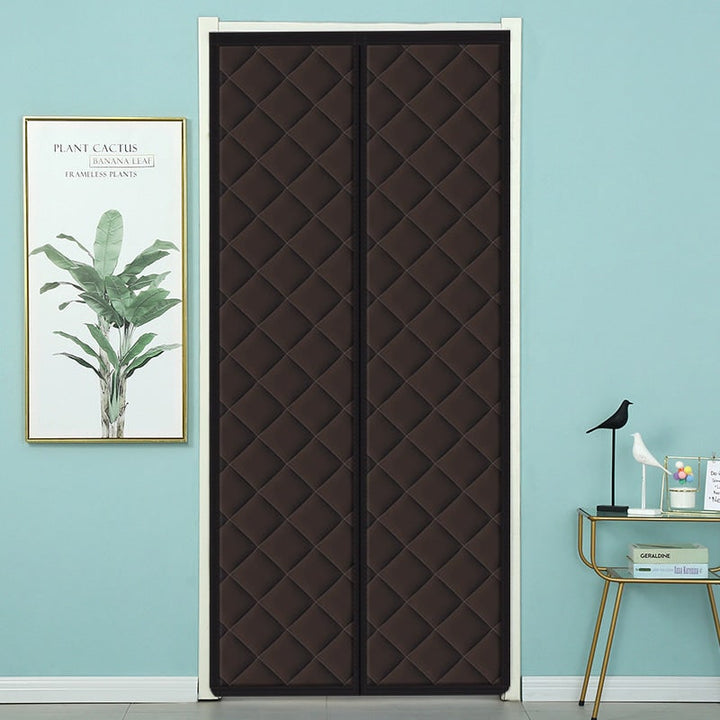 Magnetic Thermal Insulated Door Curtain with Quilted Pattern for Patio Garage Heat Insulation