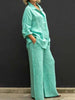 Two-Piece Cotton-Linen Women's Summer Suit – Linora