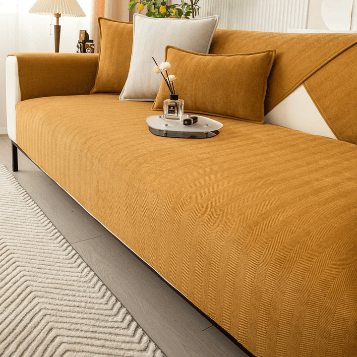 Ultra-smooth sofa cover - non-slip couch protector