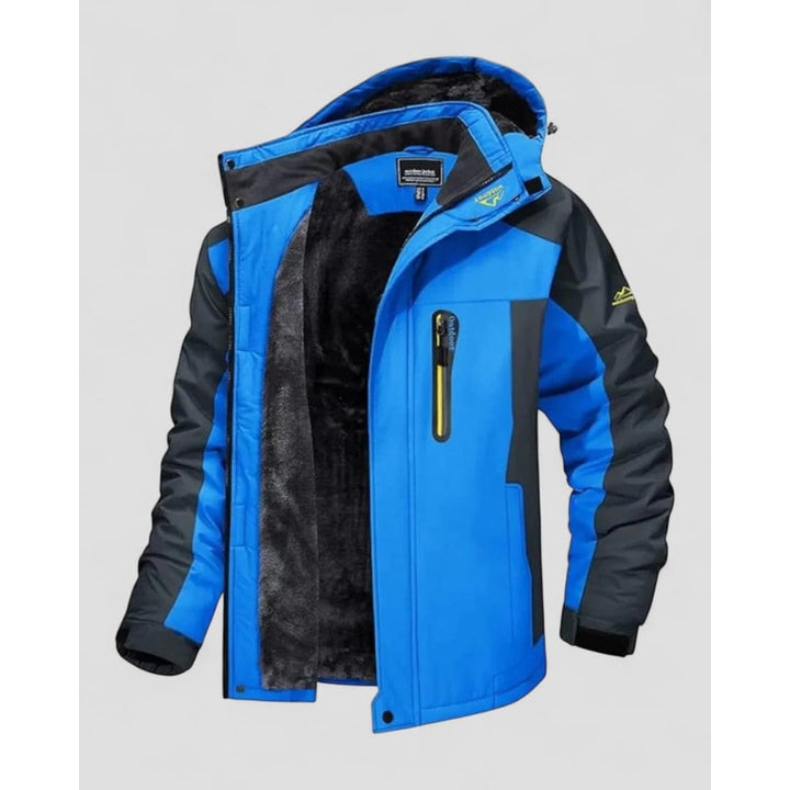 Men's Winter Jackets Water-Resistant with Fleece Lining and Adjustable Hood