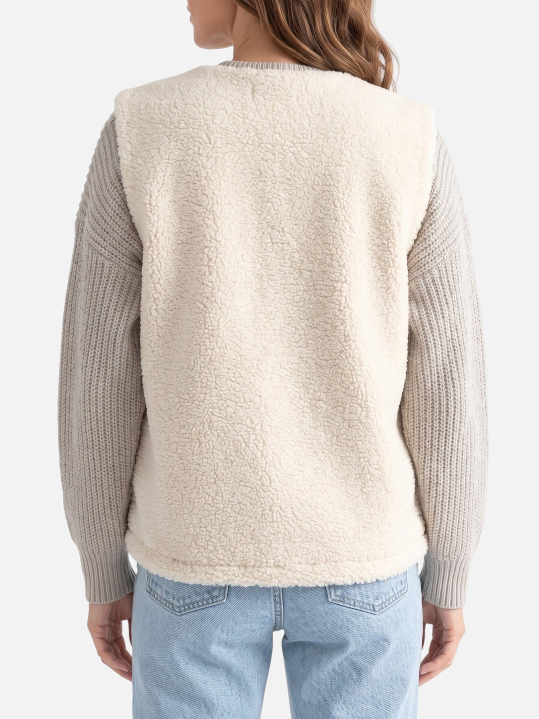 Women's Button-Up Sherpa Vest