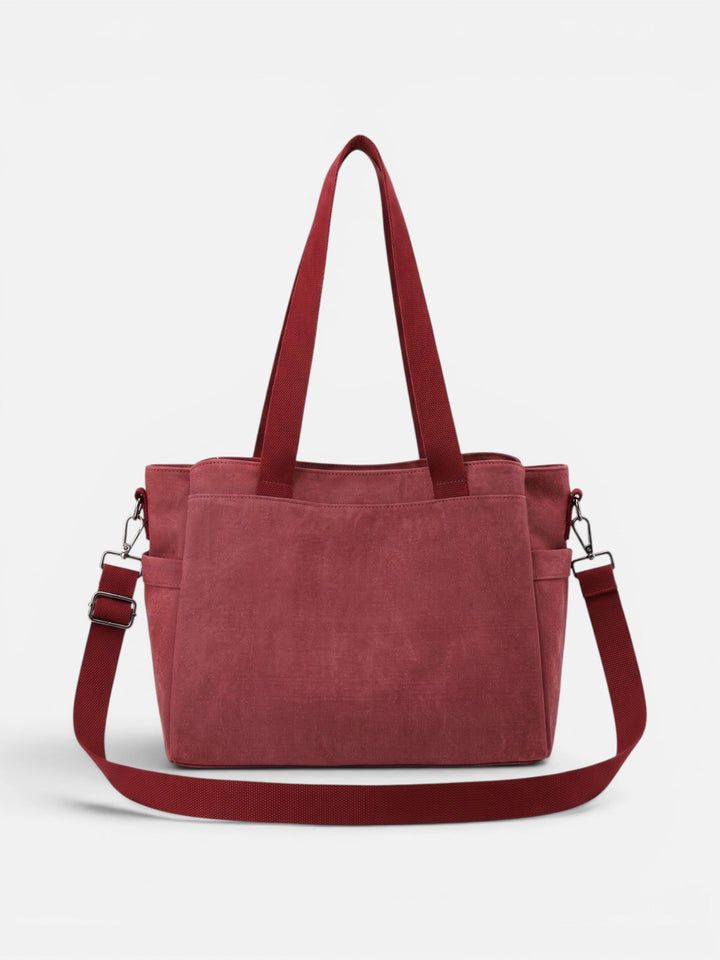 Women's Convertible Canvas Tote Bag with Crossbody Strap