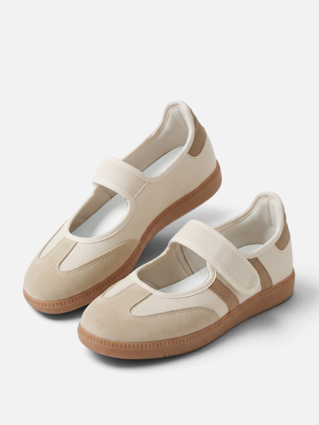 Women's Mary Jane Sneakers with Contrast Stripes