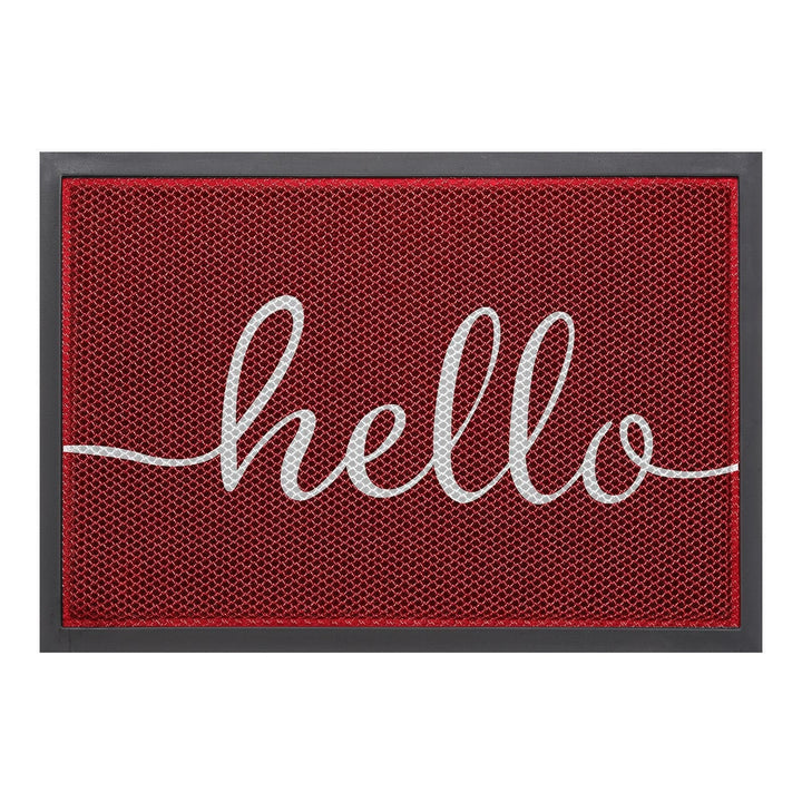 Outdoor Rugs for Porch and Doormat with Non-Slip Rubber Backing and Water Resistant PVC Mesh Surface