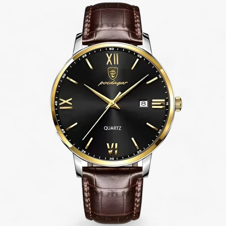 Luxury Men's Wristwatch with Leather Strap – Adrien