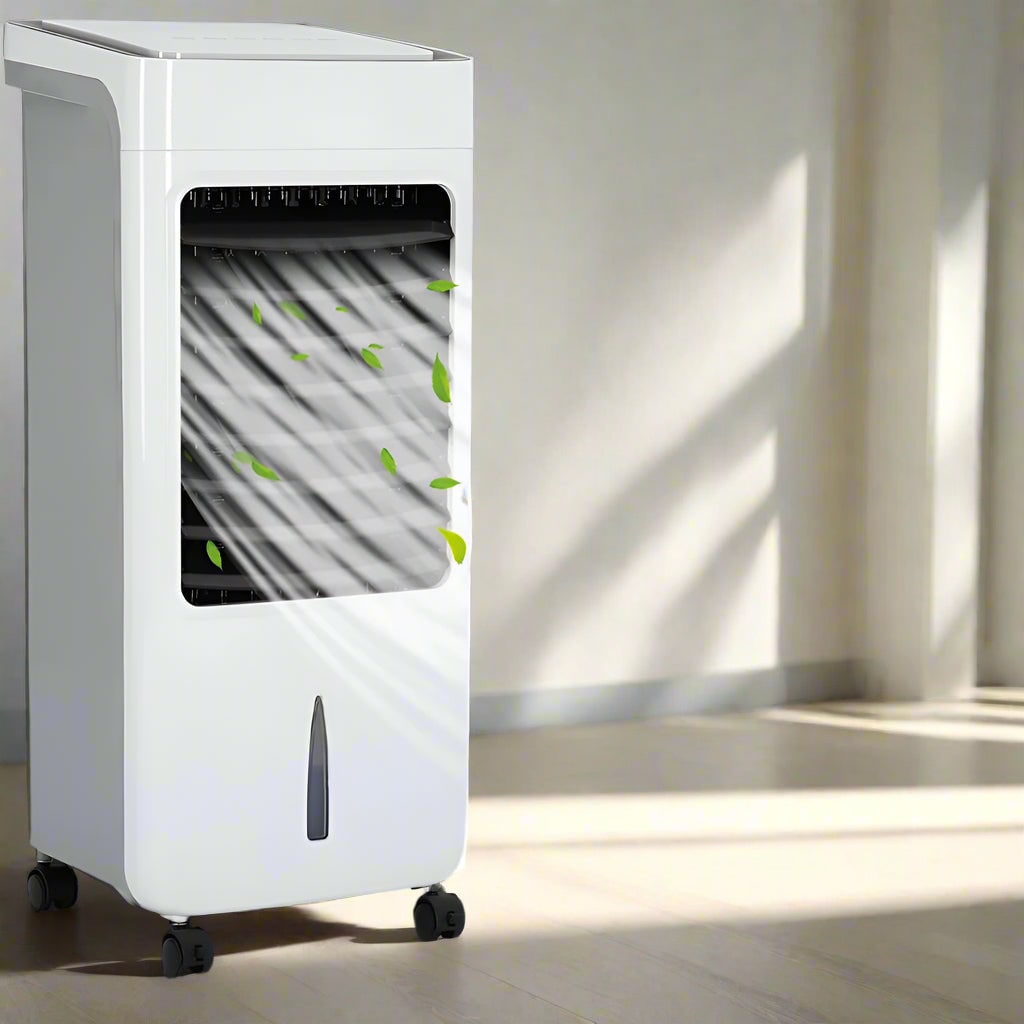 Portable Air Conditioner with Remote Control 6-Liter Water Tank and Evaporative Cooling Pad