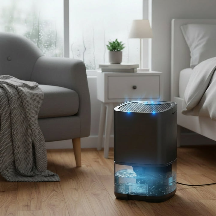 Portable Dehumidifier for Bedroom Basement and Crawl Space with Quiet Operation
