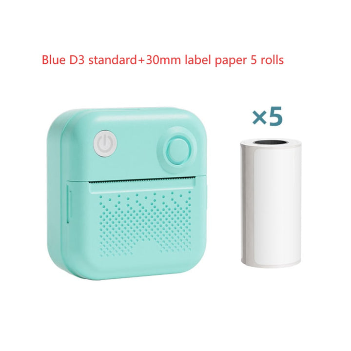 Portable Thermal Label Printer with Bluetooth Wireless Connectivity for Handheld Direct Printing