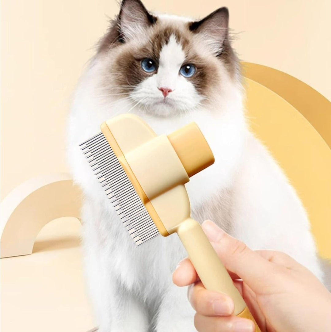 Self-Cleaning Grooming Comb for Dogs and Cats