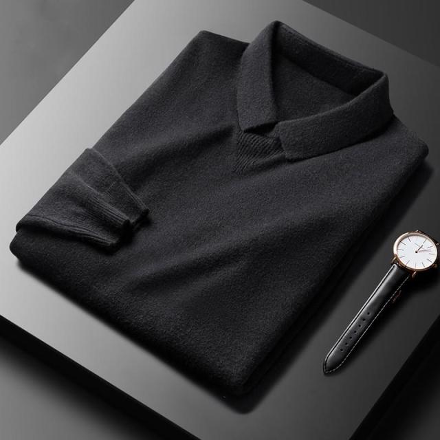 Cashmere Polo Sweater – LuxeRetro