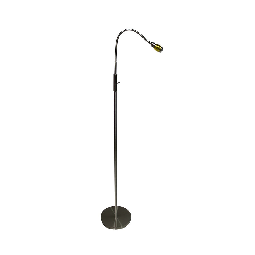 Reading Floor Lamp with Adjustable Gooseneck Arc LED Task Light and Focused Beam Bright
