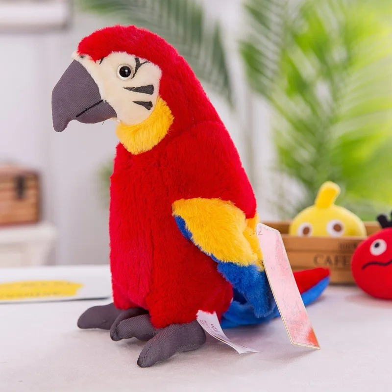 Talking Parrot Plush Toy - Squawkie