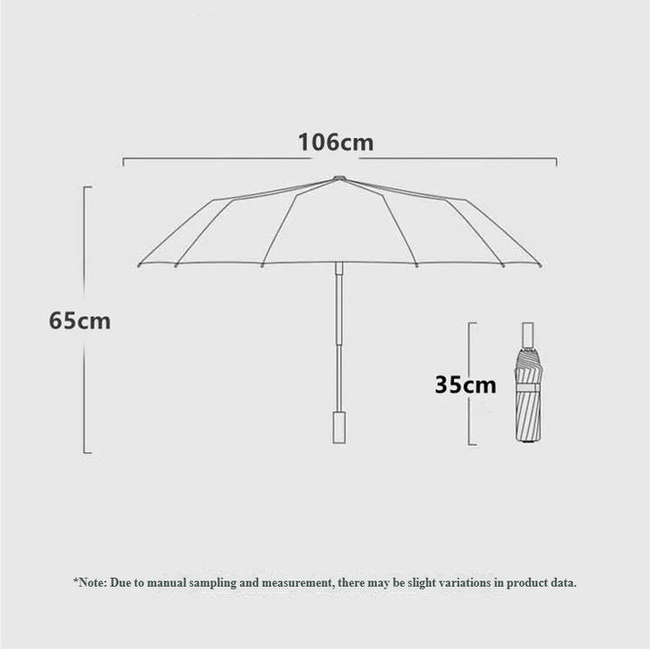Repel Windproof Travel Umbrella with Wooden Handle and Automatic Folding