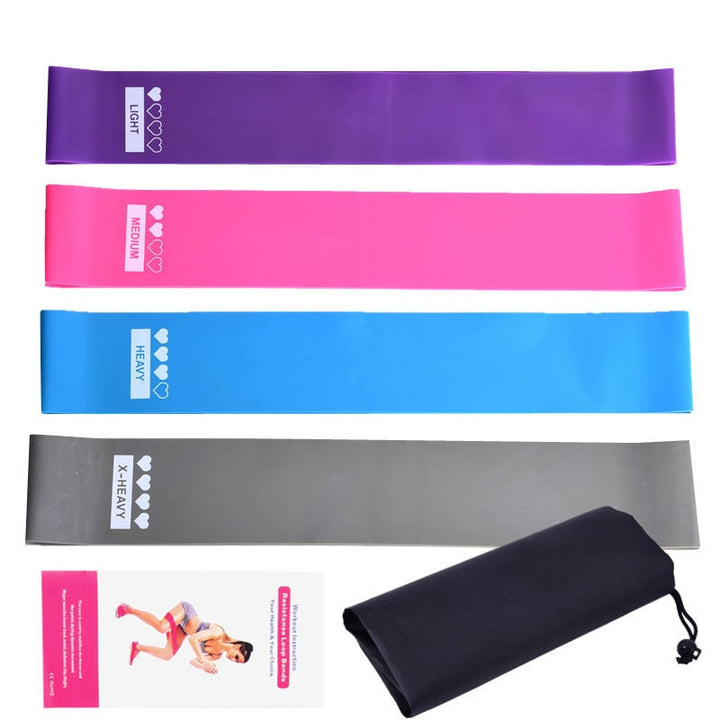 Resistance Bands and Exercise Stretch Workout Loop with Carrying Pouch for Home Training