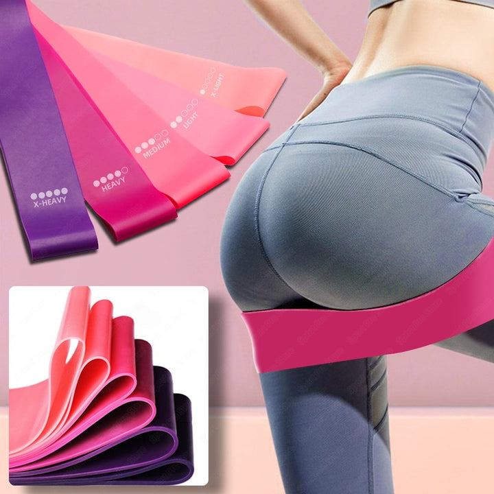 Resistance Bands and Exercise Stretch Workout Loop with Carrying Pouch for Home Training