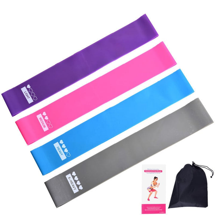 Resistance Bands and Exercise Stretch Workout Loop with Carrying Pouch for Home Training