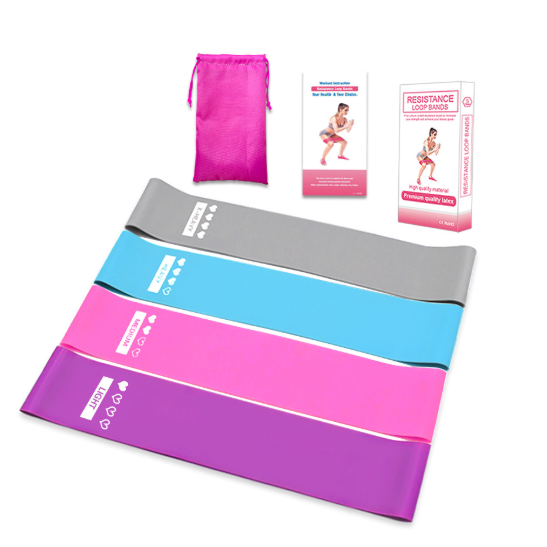 Resistance Bands and Exercise Stretch Workout Loop with Carrying Pouch for Home Training