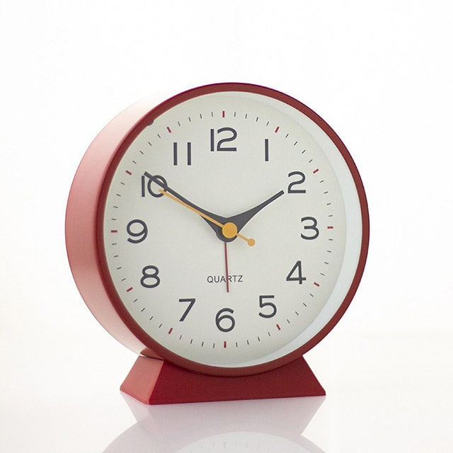 Retro Analog Alarm Clock with Non-Ticking Quartz Movement and Backlight for Bedroom or Desk