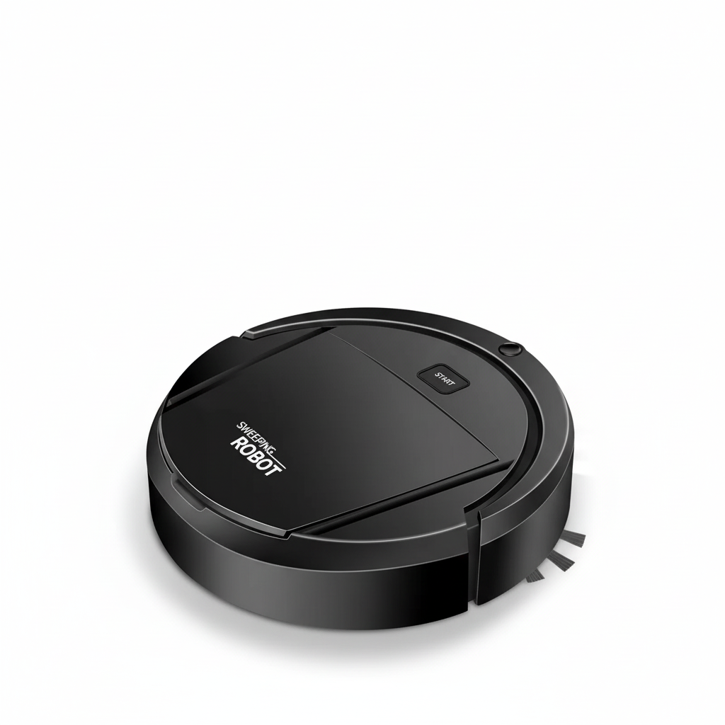 Robot Vacuum Cleaner with Automatic Navigation and Dual Side Brushes