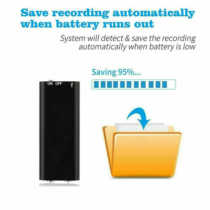 Mini Voice Recorder with 8GB Storage & U-Disk Function – Vokaro
