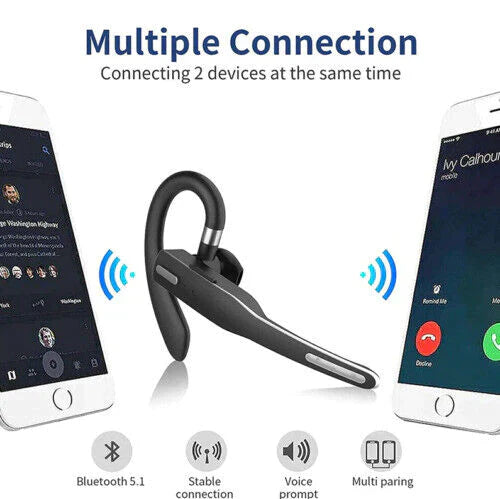 RoadMic Pro - Bluetooth 5.1 Wireless Headset with Dual Microphone