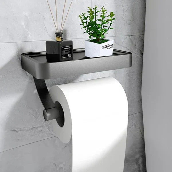 Toilet Roll Holder with Shelf – Stalux