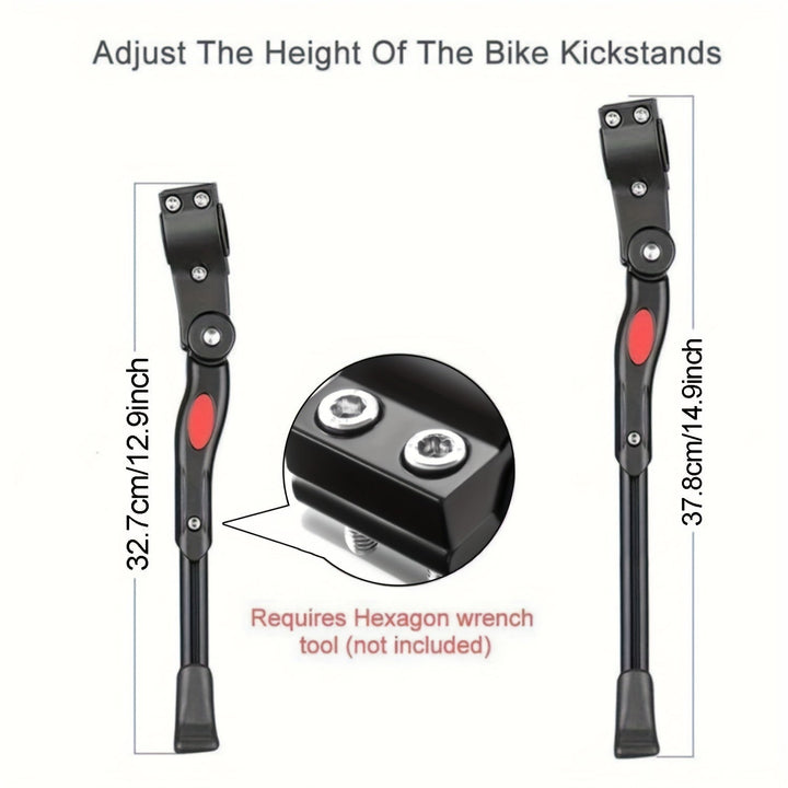 Adjustable Bicycle Stand - Sturdy Side Kickstand for Bicycles