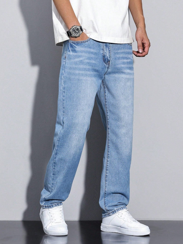 Men's Straight-Leg Jeans – Straight Fit Denim Pants