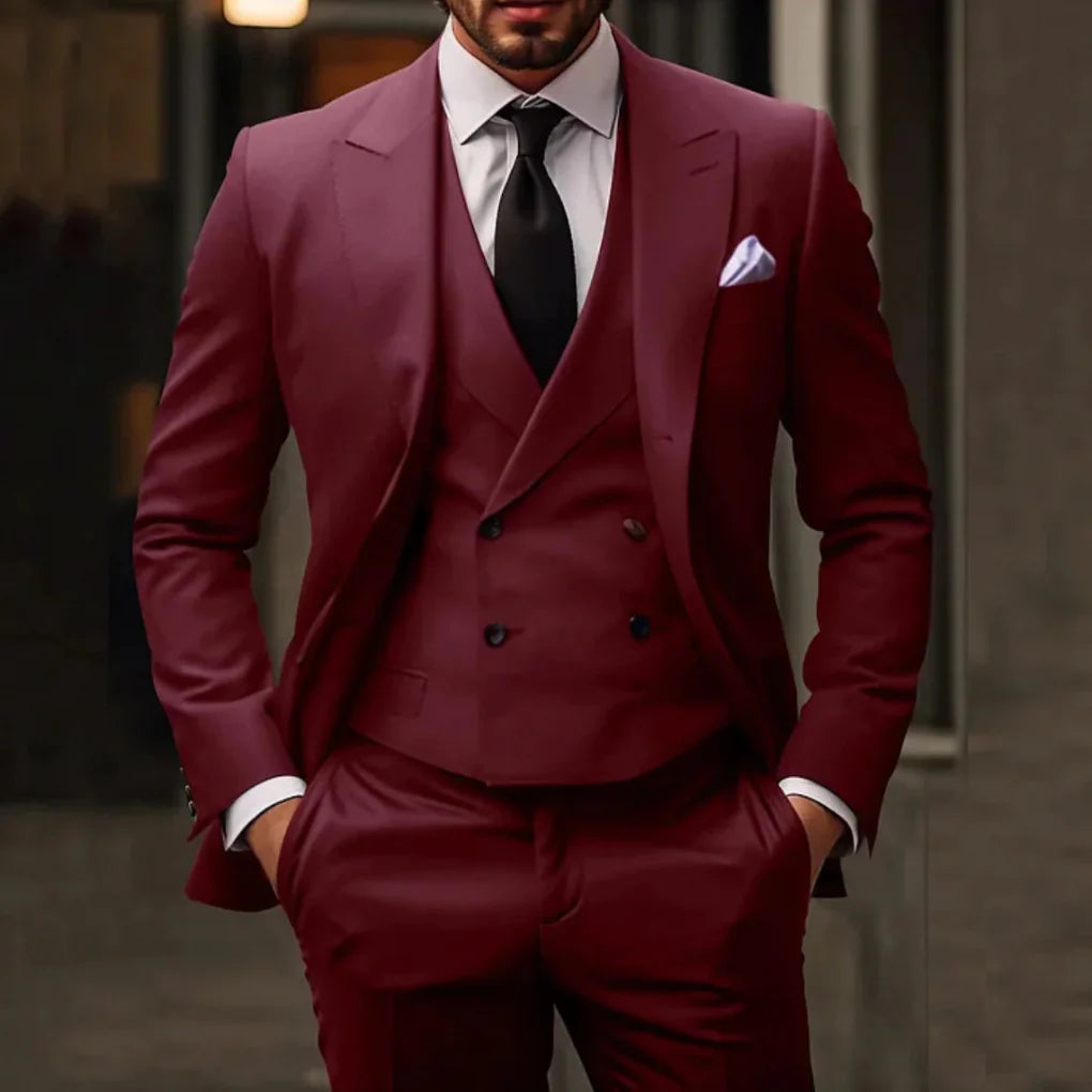 Men’s Three-Piece Suit Set