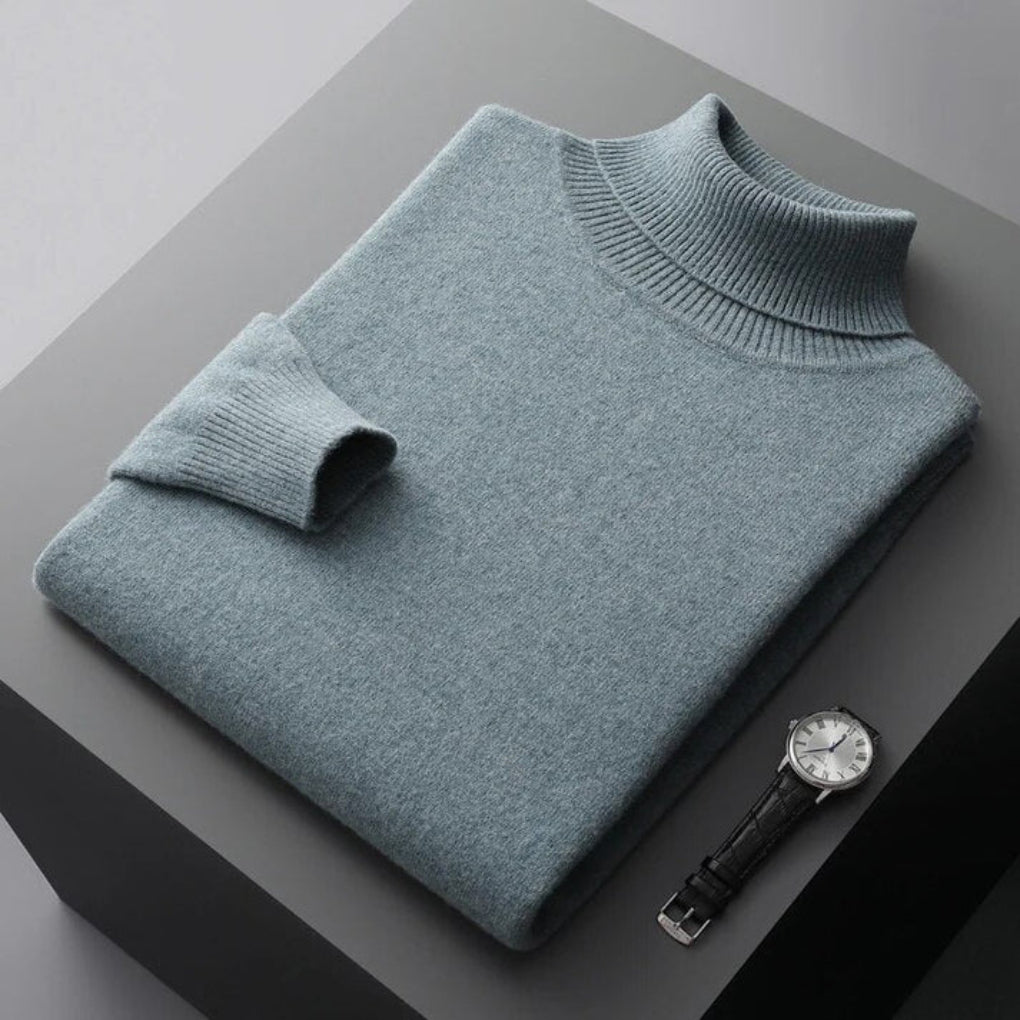 Men’s Knit Turtleneck Sweater – Refined Winter Layer