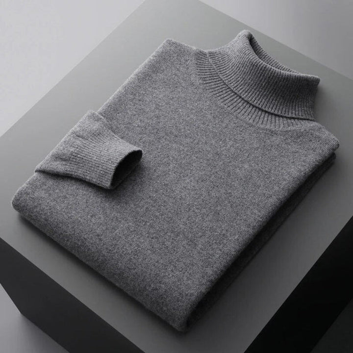 Men’s Knit Turtleneck Sweater – Refined Winter Layer