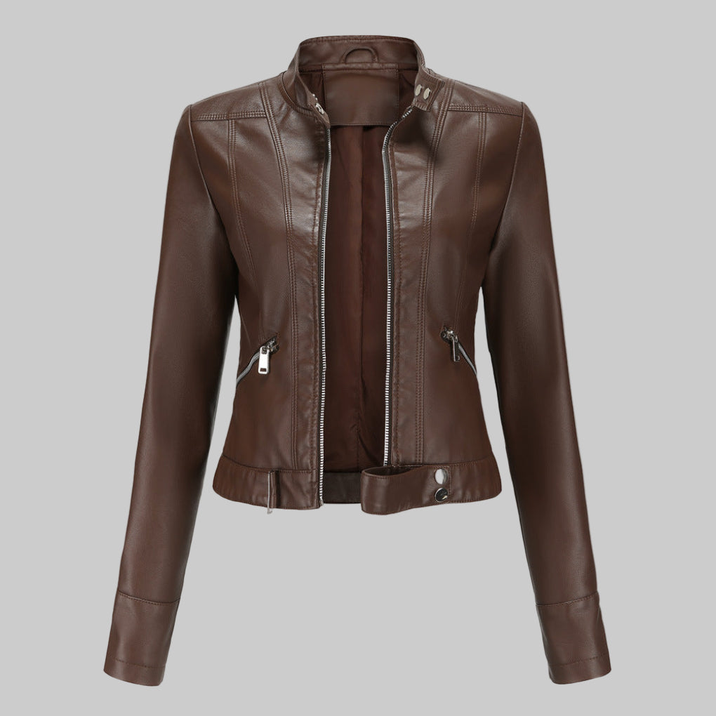 Women’s Leather Jacket – Elegant Outerwear Statement