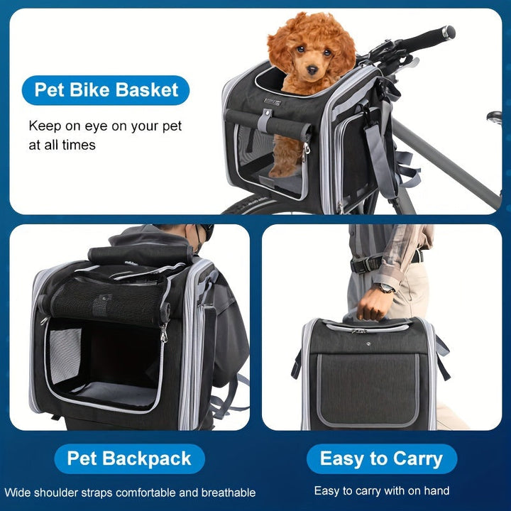 Expandable Pet Bicycle Basket