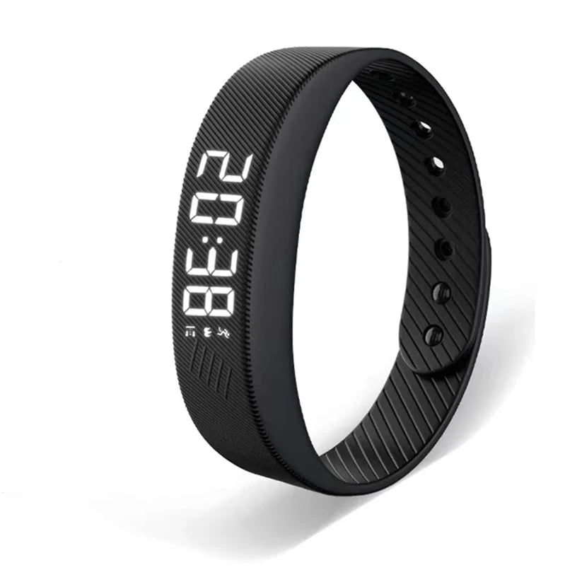 Vibrating Wrist Alarm Clock with Silent LED Display and USB Charging Wristband
