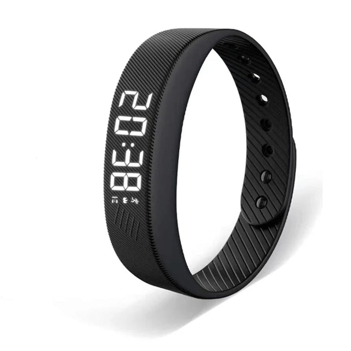Vibrating Wrist Alarm Clock with Silent LED Display and USB Charging Wristband