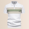 Men’s Polo Shirt with Striped Knit Design